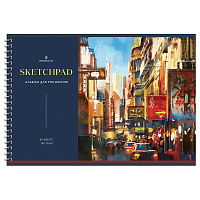 Альбом для рисования 40л., А4, на гребне Greenwich Line "Art of living", 160г/м2, мат. ламинация, тисн. фольгой, перфорация на отрыв, жест. подложка фото Альбом для рисования 40л., А4, на гребне Greenwich Line "Art of living", 160г/м2, мат. ламинация, тисн. фольгой, перфорация на отрыв, жест. подложка