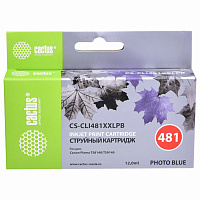 Картридж струйный CACTUS (CS-CLI481XXLPB) для Canon Pixma TS8140, фото синий фото Картридж струйный CACTUS (CS-CLI481XXLPB) для Canon Pixma TS8140, фото синий