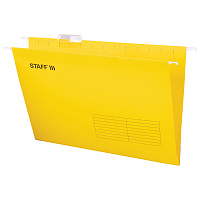 Подвесные папки A4/Foolscap (404х240 мм) до 80 л., КОМПЛЕКТ 10 шт., желтые, картон, STAFF, 270935 фото Подвесные папки A4/Foolscap (404х240 мм) до 80 л., КОМПЛЕКТ 10 шт., желтые, картон, STAFF, 270935