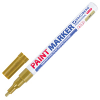 Маркер-краска лаковый (paint marker) 2 мм, ЗОЛОТОЙ, НИТРО-ОСНОВА, алюминиевый корпус, BRAUBERG PROFESSIONAL PLUS, 151443 фото Маркер-краска лаковый (paint marker) 2 мм, ЗОЛОТОЙ, НИТРО-ОСНОВА, алюминиевый корпус, BRAUBERG PROFESSIONAL PLUS, 151443