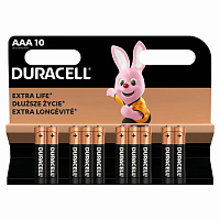 Батарейки КОМПЛЕКТ 10 шт., DURACELL Basic ОРИГИНАЛ, AAA (LR03, 24А), алкалиновые, мизинчиковые фото Батарейки КОМПЛЕКТ 10 шт., DURACELL Basic ОРИГИНАЛ, AAA (LR03, 24А), алкалиновые, мизинчиковые
