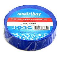 Изолента Smartbuy, 15мм*10м, 130мкм, синяя, инд. упаковка фото Изолента Smartbuy, 15мм*10м, 130мкм, синяя, инд. упаковка
