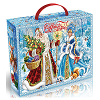 Подарок новогодний "УЗОРЫ ЗИМНИЕ", НАБОР конфет 1000 г, картонная коробка, МОСУПАК фото Подарок новогодний "УЗОРЫ ЗИМНИЕ", НАБОР конфет 1000 г, картонная коробка, МОСУПАК