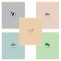 Тетрадь А5 48 л. ПЗБМ, скоба, клетка, матовая ламинация, брайль, "Только спокойствие" (микс в ПУ), 23867