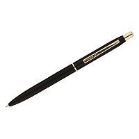 Ручка шариковая Luxor "Sterling" синяя, 0,7 мм, корпус черный/золото, кнопочный механизм, футляр фото Ручка шариковая Luxor "Sterling" синяя, 0,7 мм, корпус черный/золото, кнопочный механизм, футляр