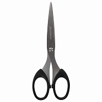Ножницы BRAUBERG "Classic", 160 мм, черные, классической формы, 2-х сторонняя заточка, 230933 фото Ножницы BRAUBERG "Classic", 160 мм, черные, классической формы, 2-х сторонняя заточка, 230933