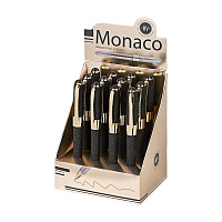 Ручка шариковая BRUNO VISCONTI MONACO SPACE, СИНЯЯ, черный корпус с глиттером, линия 0,4 мм, 20-0125/52 фото Ручка шариковая BRUNO VISCONTI MONACO SPACE, СИНЯЯ, черный корпус с глиттером, линия 0,4 мм, 20-0125/52