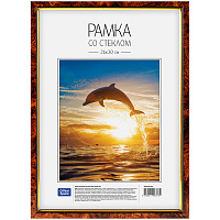 Рамка пластиковая 21*30см, OfficeSpace, №6, темный орех фото Рамка пластиковая 21*30см, OfficeSpace, №6, темный орех