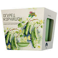 Набор для выращивания растений МАГИЯ ЦВЕТОВ, "Огурец корнишон" (горшок, грунт, семена), mf-021 фото Набор для выращивания растений МАГИЯ ЦВЕТОВ, "Огурец корнишон" (горшок, грунт, семена), mf-021