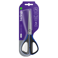 Ножницы Berlingo "Easycut 300", 20см, синие, мягкие вставки, европодвес фото Ножницы Berlingo "Easycut 300", 20см, синие, мягкие вставки, европодвес