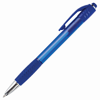 Ручка шариковая автоматическая с грипом BRAUBERG SUPER, СИНЯЯ, корпус синий, узел 0,7 мм, линия письма 0,35 мм, 143374 фото Ручка шариковая автоматическая с грипом BRAUBERG SUPER, СИНЯЯ, корпус синий, узел 0,7 мм, линия письма 0,35 мм, 143374