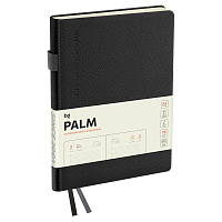Ежедневник датированный 2026г., А5, 176л., твердый переплет, кожзам, BG "Palm. Graphite", графитовый фото Ежедневник датированный 2026г., А5, 176л., твердый переплет, кожзам, BG "Palm. Graphite", графитовый