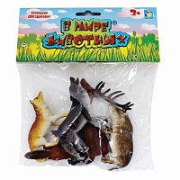 Набор фигурок "В мире животных" "Дикие животные России", 5 шт., 7 см, 1TOY, Т53848 фото Набор фигурок "В мире животных" "Дикие животные России", 5 шт., 7 см, 1TOY, Т53848