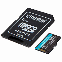 Карта памяти 64 Гб microSDXC Kingston Canvas Go! Plus UHS-I Cl10 (SDCG3/64Gb) фото Карта памяти 64 Гб microSDXC Kingston Canvas Go! Plus UHS-I Cl10 (SDCG3/64Gb)