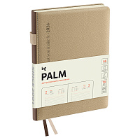 Ежедневник датированный 2026г., А6, 176л., твердый переплет, кожзам, BG "Palm. Ivory", светло-бежевый фото Ежедневник датированный 2026г., А6, 176л., твердый переплет, кожзам, BG "Palm. Ivory", светло-бежевый