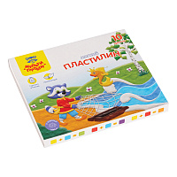 Пластилин Мульти-Пульти "Енот в сказке", 10 цветов, 120г, со стеком, картон фото Пластилин Мульти-Пульти "Енот в сказке", 10 цветов, 120г, со стеком, картон