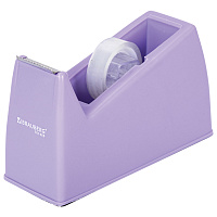 Диспенсер для клейкой ленты ЛАВАНДОВЫЙ (лента в подарок!), утяжеленный большой, BRAUBERG, 701460 фото Диспенсер для клейкой ленты ЛАВАНДОВЫЙ (лента в подарок!), утяжеленный большой, BRAUBERG, 701460