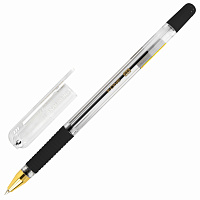 Ручка шариковая с грипом BRAUBERG "X-ONE", ЧЕРНАЯ, корпус прозрачный, узел 0,5 мм, линия письма 0,35 мм, 143988 фото Ручка шариковая с грипом BRAUBERG "X-ONE", ЧЕРНАЯ, корпус прозрачный, узел 0,5 мм, линия письма 0,35 мм, 143988