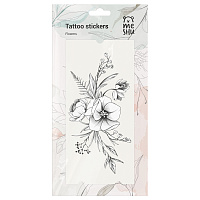 Наклейка-тату MESHU, "Flowers", 9*19см, 3 листа, инд. уп., европодвес фото Наклейка-тату MESHU, "Flowers", 9*19см, 3 листа, инд. уп., европодвес