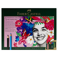 Набор художественных изделий Faber-Castell "Polychromos & Pitt Graphite Matt ", 40 предметов, студийная коробка фото Набор художественных изделий Faber-Castell "Polychromos & Pitt Graphite Matt ", 40 предметов, студийная коробка
