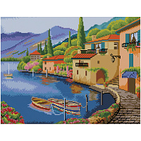 Алмазная мозаика ТРИ СОВЫ "Город у моря", 40*50см, холст на деревянном подрамнике, картонная коробка с пластиковой ручкой фото Алмазная мозаика ТРИ СОВЫ "Город у моря", 40*50см, холст на деревянном подрамнике, картонная коробка с пластиковой ручкой