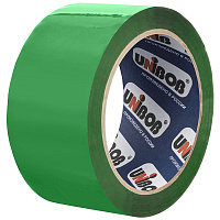 Клейкая лента упаковочная Unibob, 48мм*66м, 45мкм, зеленая фото Клейкая лента упаковочная Unibob, 48мм*66м, 45мкм, зеленая