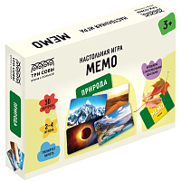 Игра настольная ТРИ СОВЫ "Мемо. Природа ", 50 карточек, картонная коробка фото Игра настольная ТРИ СОВЫ "Мемо. Природа ", 50 карточек, картонная коробка
