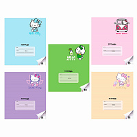 Тетрадь 18 л., CENTRUM линия, обложка картон, "Hello Kitty" (микс в спайке), 74541