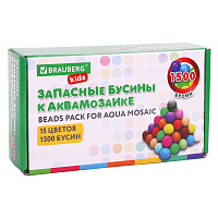 Запасные бусины для АКВАМОЗАИКИ с карточками-трафаретами 15 цветов 1500 штук, BRAUBERG KIDS, 664914 фото Запасные бусины для АКВАМОЗАИКИ с карточками-трафаретами 15 цветов 1500 штук, BRAUBERG KIDS, 664914