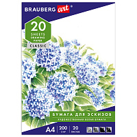 Папка для рисования А4, 20 л., 200 г/м2, BRAUBERG, 210х297 мм, "Сирень", 129223 фото Папка для рисования А4, 20 л., 200 г/м2, BRAUBERG, 210х297 мм, "Сирень", 129223