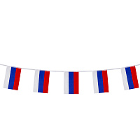 Гирлянда из флагов России, длина 5 м, 10 прямоугольных флажков 20х30 см, BRAUBERG/STAFF, 550185, RU25 фото Гирлянда из флагов России, длина 5 м, 10 прямоугольных флажков 20х30 см, BRAUBERG/STAFF, 550185, RU25