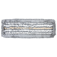 Насадка МОП плоская для швабры/держателя 50 см, ТИП У/К, хлопок/микрофибра, СЕРАЯ, LAIMA EXPERT, 606630