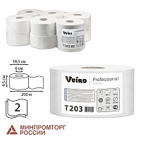 Бумага туалетная рулонная Veiro Professional Q2 Comfort T2 2-слойная белая 12 рулонов по 200 метров (T203) фото Бумага туалетная рулонная Veiro Professional Q2 Comfort T2 2-слойная белая 12 рулонов по 200 метров (T203)