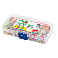 Набор для создания бижутерии и украшений BEADS SET, 200 элементов, 10 видов, пастель, BRAUBERG KIDS, 664693 фото Набор для создания бижутерии и украшений BEADS SET, 200 элементов, 10 видов, пастель, BRAUBERG KIDS, 664693