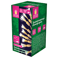 Гирлянда-пучки "Bundles", 150 LED, 2,4 м, 10 пучков, тёплый белый, USB, ЗОЛОТАЯ СКАЗКА, 592557