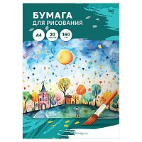 Папка для рисования А4, 20л., BG, 160г/м2 фото Папка для рисования А4, 20л., BG, 160г/м2