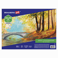 Холст на картоне BRAUBERG ART CLASSIC, 30*40см, грунтованный, 100% хлопок, мелкое зерно, 190621 фото Холст на картоне BRAUBERG ART CLASSIC, 30*40см, грунтованный, 100% хлопок, мелкое зерно, 190621