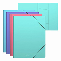 Папка на резинках ERICH KRAUSE "Diagonal Pastel", до 300 листов, ассорти, 600 мкм, 50400 фото Папка на резинках ERICH KRAUSE "Diagonal Pastel", до 300 листов, ассорти, 600 мкм, 50400