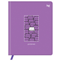 Дневник 1-11 кл. 48л. (твердый) BG "Котики", иск. кожа (балакрон), печать, ляссе фото Дневник 1-11 кл. 48л. (твердый) BG "Котики", иск. кожа (балакрон), печать, ляссе