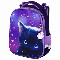 Ранец BRAUBERG PREMIUM, 2 отделения, с брелоком, "Anime cat", 38х29х16 см, 272017 фото Ранец BRAUBERG PREMIUM, 2 отделения, с брелоком, "Anime cat", 38х29х16 см, 272017