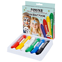 Аквагрим для лица и тела, 6 ярких цветов, FUNSTER (ФАНСТЕР), легко смываются, 192571 фото Аквагрим для лица и тела, 6 ярких цветов, FUNSTER (ФАНСТЕР), легко смываются, 192571