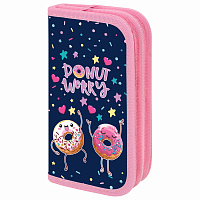 Пенал ПИФАГОР, 2 отделения, ламинированный картон, 19х11 см, "Comic donuts", 273482 фото Пенал ПИФАГОР, 2 отделения, ламинированный картон, 19х11 см, "Comic donuts", 273482