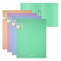 Папка на 2 кольцах ERICH KRAUSE "Matt Pastel Bloom", 24 мм, до 150 л., ассорти, 0,6 мм, 61184 фото Папка на 2 кольцах ERICH KRAUSE "Matt Pastel Bloom", 24 мм, до 150 л., ассорти, 0,6 мм, 61184