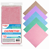 Салфетки из МИКРОФИБРЫ ПЛЮШЕВОЙ 30х30 см, КОМПЛЕКТ 10 шт., PASTEL, ассорти, 250 г/м2, LAIMA HOME, 608445 фото Салфетки из МИКРОФИБРЫ ПЛЮШЕВОЙ 30х30 см, КОМПЛЕКТ 10 шт., PASTEL, ассорти, 250 г/м2, LAIMA HOME, 608445