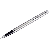 Ручка перьевая Waterman "Hemisphere Stainless Steel PT" синяя, 0,8мм, подарочная упаковка фото Ручка перьевая Waterman "Hemisphere Stainless Steel PT" синяя, 0,8мм, подарочная упаковка