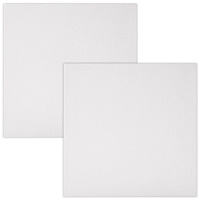 Холсты на подрамнике, набор 2 штуки, BRAUBERG ART BASIC, 20х20 см, 280 г/м2, хлопок, грунт, 192670