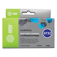 Картридж струйный CACTUS (CS-EPT0732) для EPSON Stylus С79/СХ3900/4900/5900/7300, голубой фото Картридж струйный CACTUS (CS-EPT0732) для EPSON Stylus С79/СХ3900/4900/5900/7300, голубой