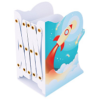 Подставка-держатель для книг и учебников фигурная BRAUBERG KIDS "Cosmo" раздвижная, металлическая, 238068 фото Подставка-держатель для книг и учебников фигурная BRAUBERG KIDS "Cosmo" раздвижная, металлическая, 238068