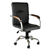 Кресло оператора Helmi HL-M23 "Самба G/Samba G", CH, экокожа, черный, орех, механизм качания BOX1 фото Кресло оператора Helmi HL-M23 "Самба G/Samba G", CH, экокожа, черный, орех, механизм качания BOX1