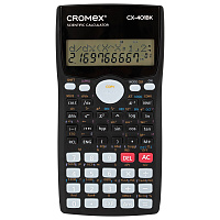Калькулятор инженерный CROMEX (КРОМЕКС) CX-401BK (155х80 мм), 401 функция, 10+2 разрядов, черный, 273833